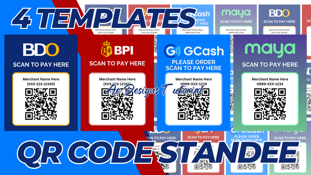 QR CODE STANDEE TEMPLATES