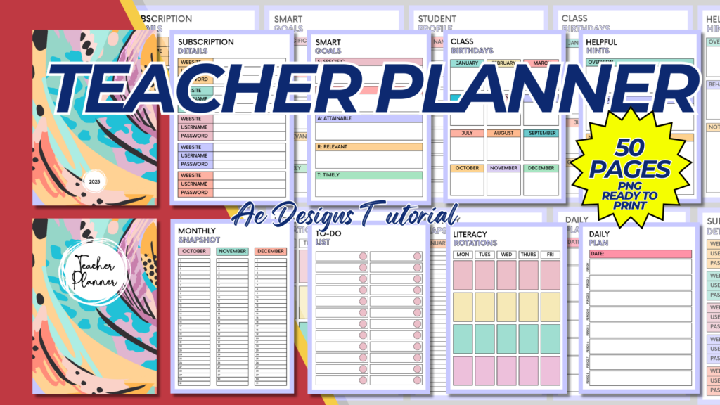 ABSTRACT TEACHER PLANNER