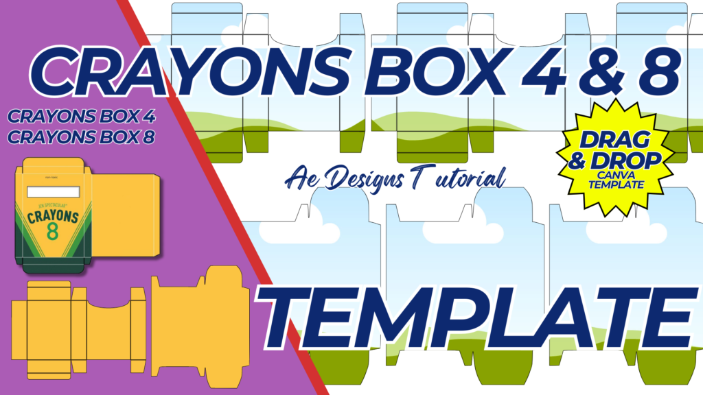 CRAYONS 4&8 BOX TEMPLATE