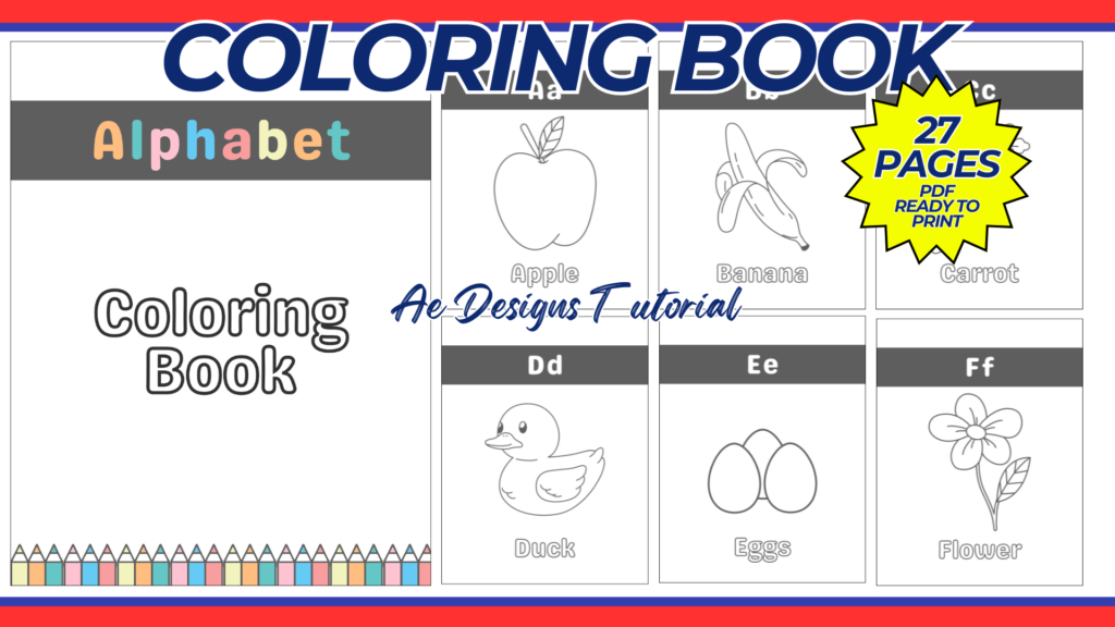 ALPHABET COLORING BOOK FOR KIDS