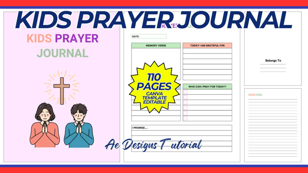 KIDS PRAYER JOURNAL TEMPLATE