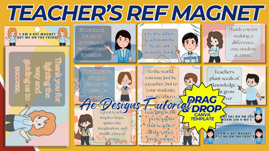 TEACHER’S REF MAGNET TEMPLATE