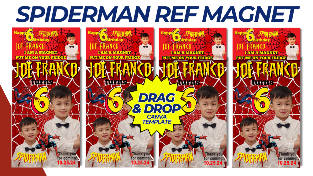 SPIDER-MAN REF MAGNET TEMPLATE