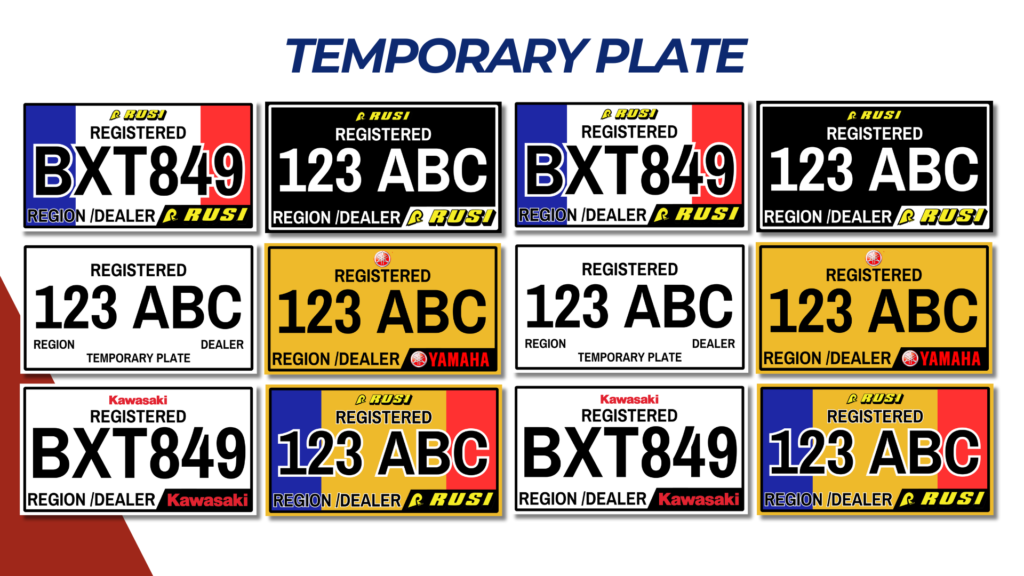 NEW TEMPORARY MOTOR PLATE TEMPLATE
