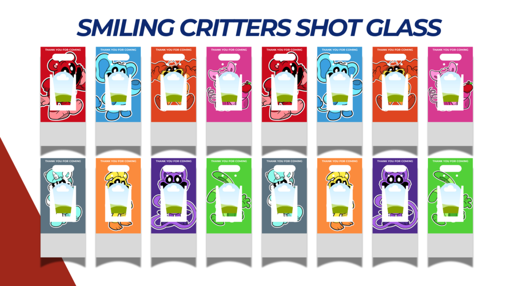 SMILING CRITTERS SHOT GLASS TEMPLATE