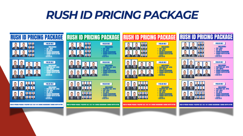 RUSH ID PRICING PACKAGE TEMPLATE