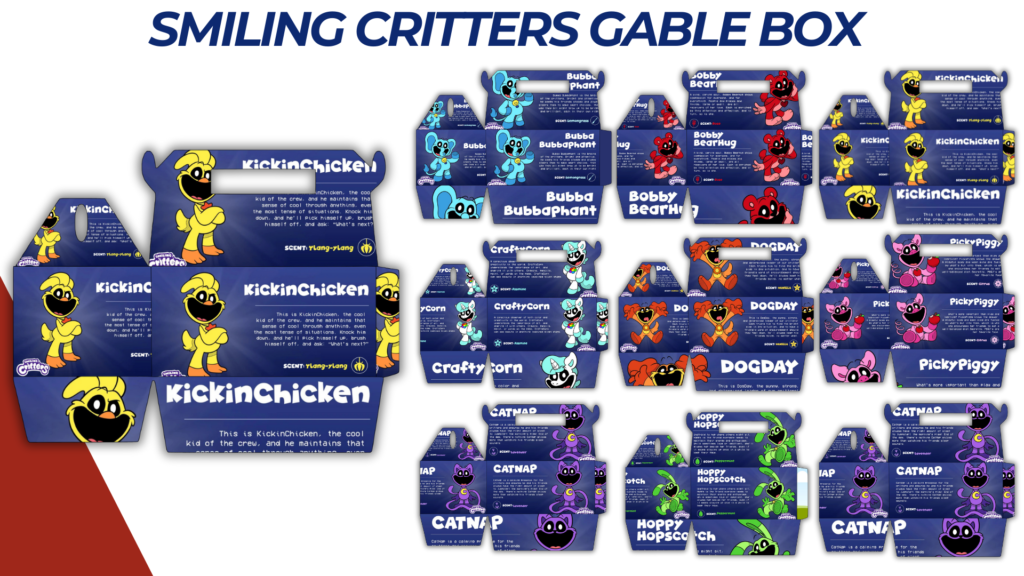 GABLE BOX SMILING CRITTERS TEMPLATE