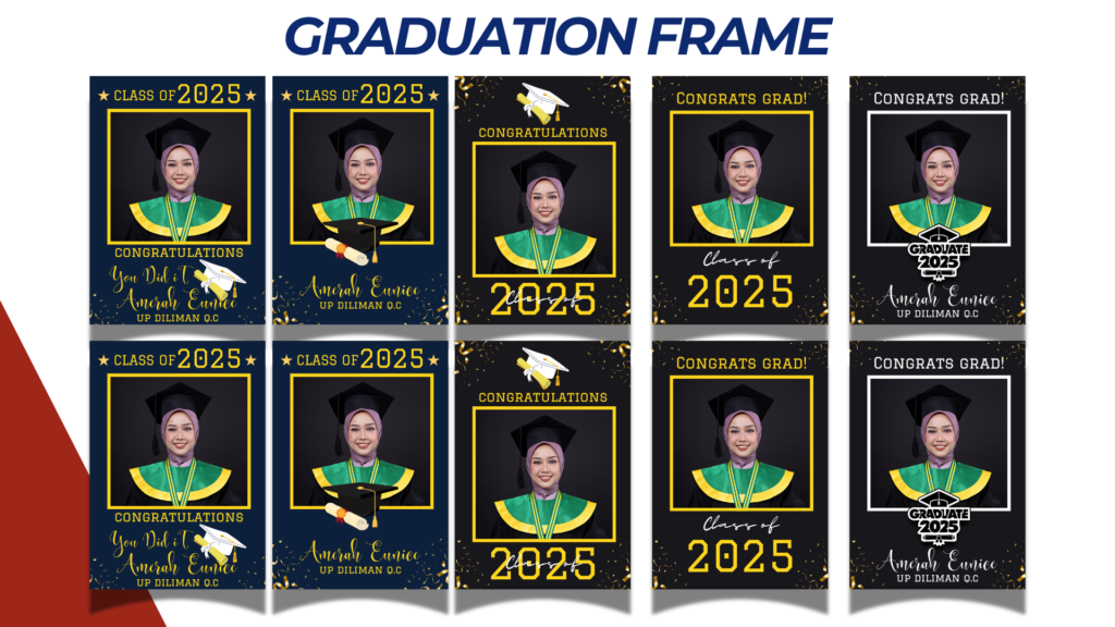 GRADUATION FRAME TEMPLATE