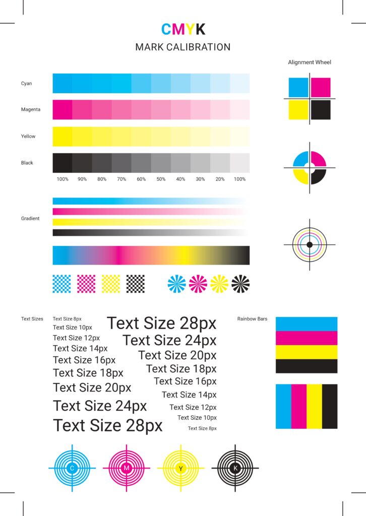 FREE CMYK PRINT TEST COLOR PAGE